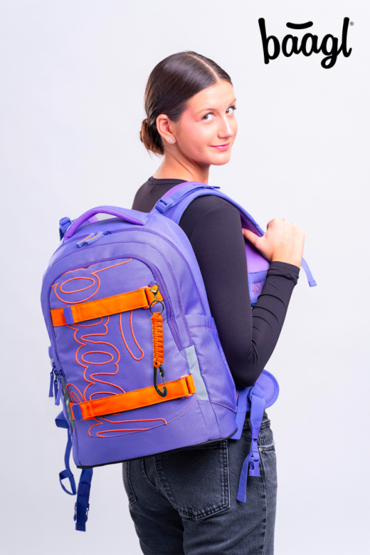 BAAGL Školský batoh Skate Max Orange GRS 13