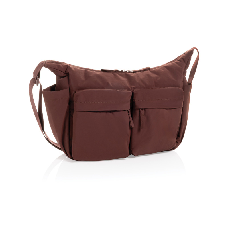 KENTO URBAN RCS polstrovaná crossbody taška z rec. Nylonu vínovo červená