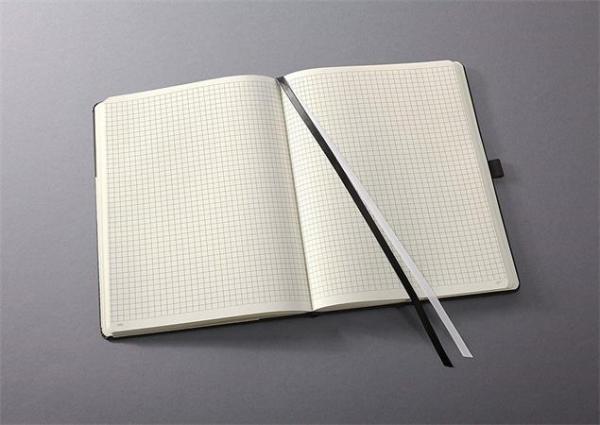 Zápisník, exkluzívny, A4+, štvorčekový, 97 strán, s magnetickým zatváraním, SIGEL "Concept