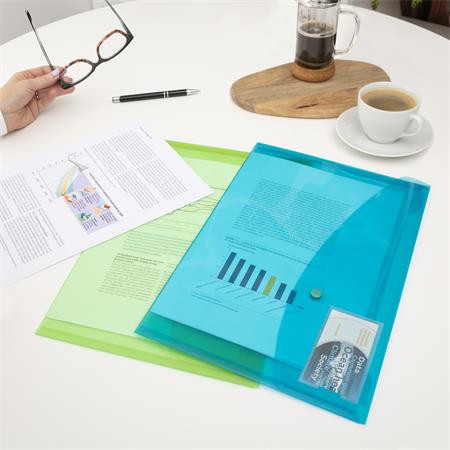 Obal na patent, A4+, RAPESCO "Eco", mix priehľadných farieb 6