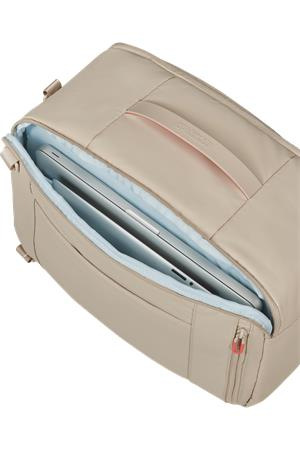 Cestovná taška, kabínová veľkosť, 21 l, 3 in 1, AMERICAN TOURISTER "Puffypop", béžová 5