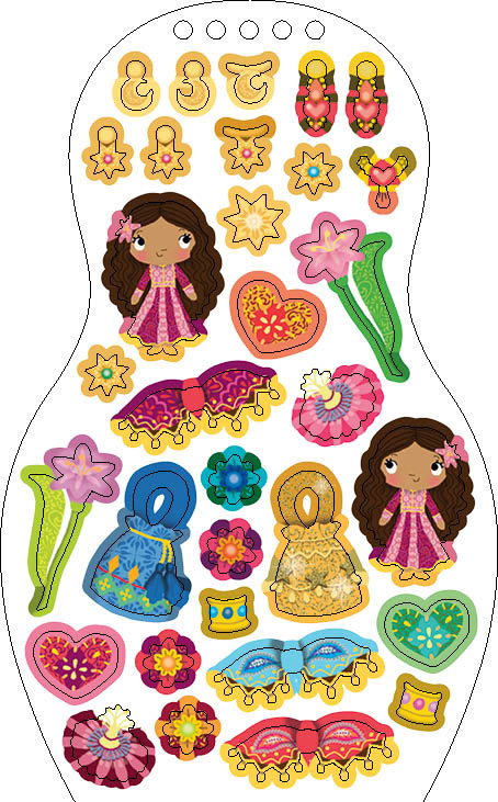 Obliekame jordánske bábiky ZEINA – Maľovanky 3