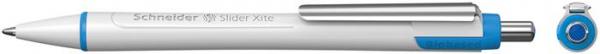 Guľôčkové pero, 0,7 mm, stláčací mechanizmus, SCHNEIDER "Slider Xite", modré