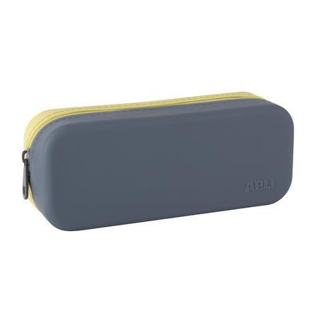 Peračník, displej, na zips, silikónové, dvojfarebné, APLI "Pastel", mix farieb 2