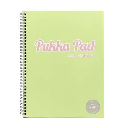 Špirálový zošit, A4, linkovaný, 100 listov, PUKKA PAD "Pastel Jotta Pad", mix farieb 2
