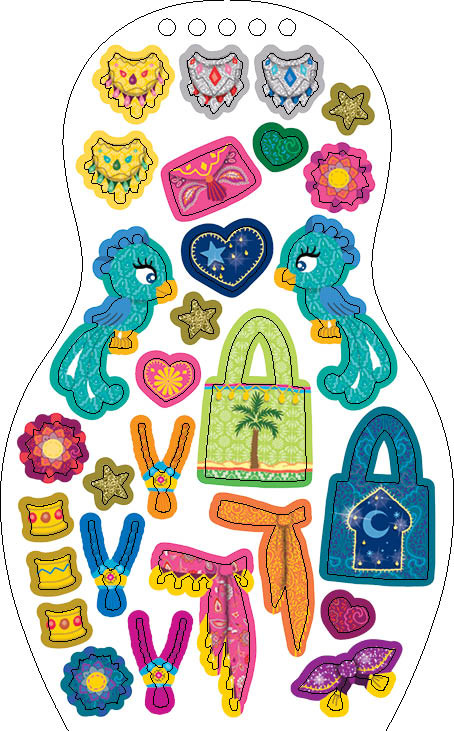 Obliekame jordánske bábiky ZEINA – Maľovanky 4