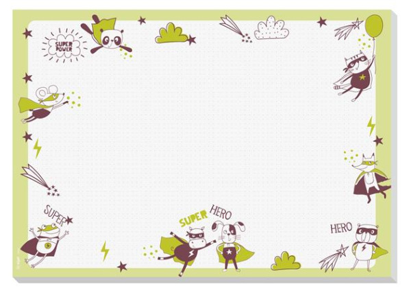 Podložka na stôl , A3, detská, SIGEL "Malí hrdinovia" 1