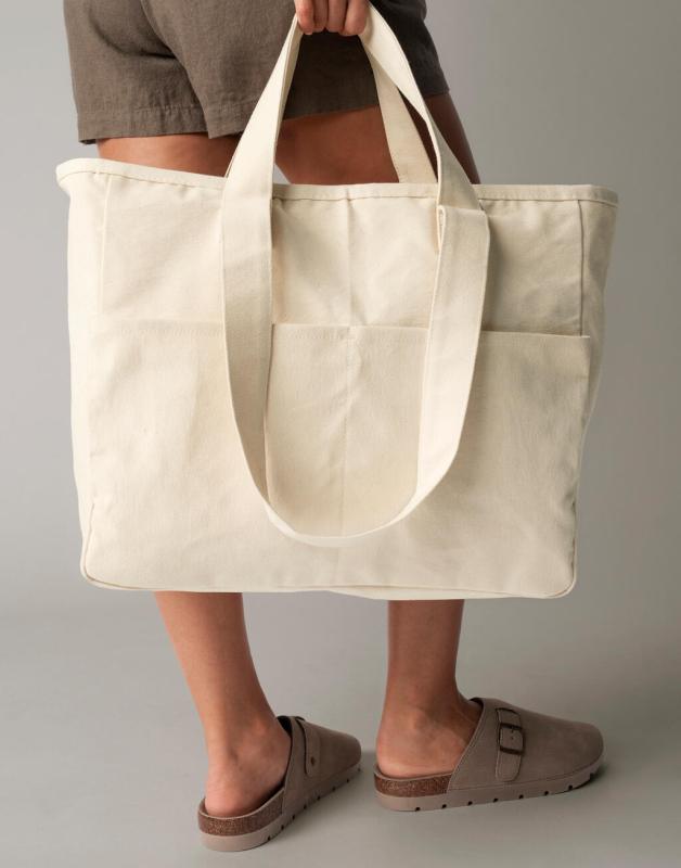 Double Handle Cargo Pocket Tote 4