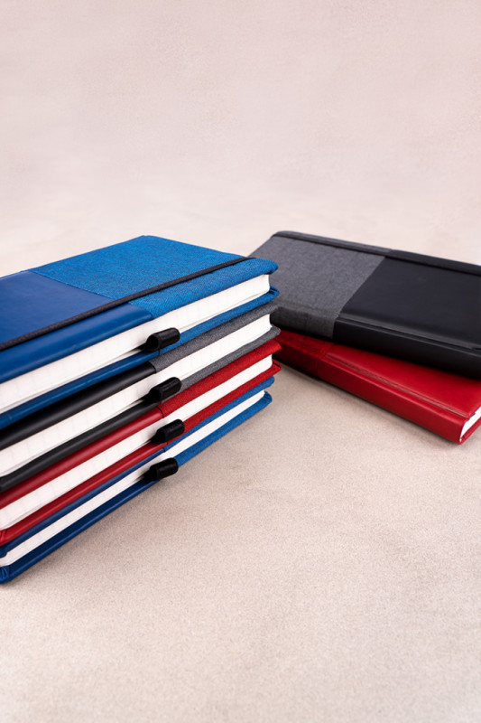 NOTIQUE Notebook Skiver, červenovínový, linajkovaný, 13 x 21 cm 4
