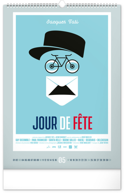NOTIQUE Nástenný kalendár Alternative Movie Posters 2026, 33 x 46 cm 5