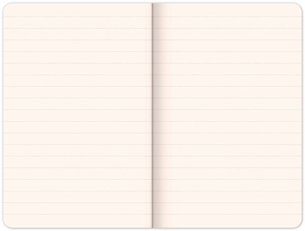 NOTIQUE Notebook Skiver, červenovínový, linajkovaný, 13 x 21 cm 1