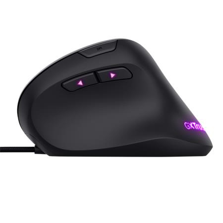 Myš, drôtová, optická, vertikálna, gaming, LED, TRUST "GXT144 Rexx", čierna 3