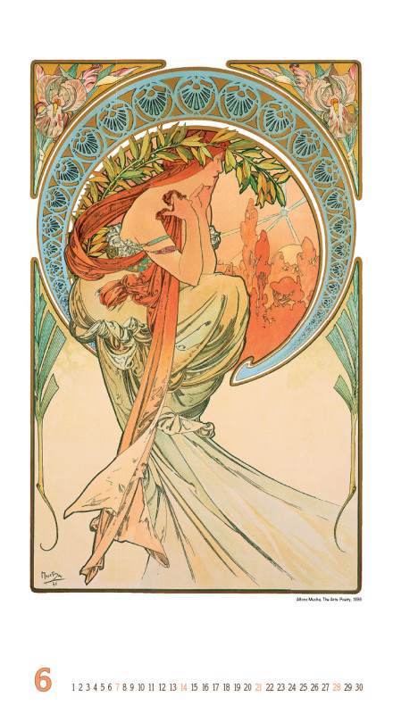 Nástenný kalendár Alfons Mucha 2026 6