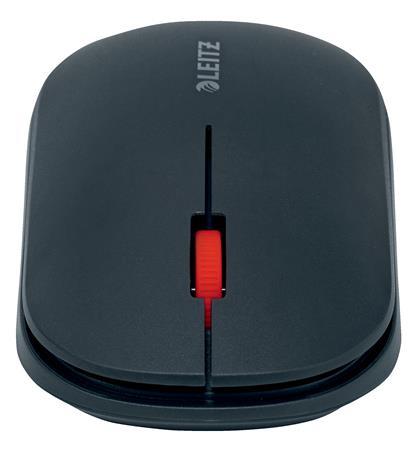 Myš, bezdrôtová, Bluetooth, LEITZ "Cosy", zamatová sivá
