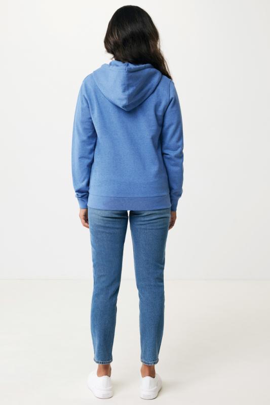 Mikina na zips s kapucňou Iqoniq Abisko z recykl. bavlny heather blue XXL 8