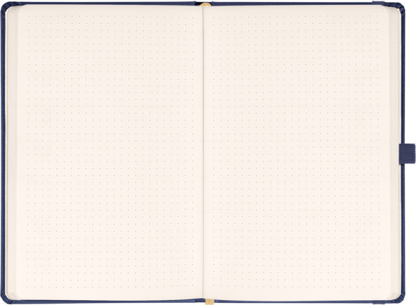 NOTIQUE Notes Balacron, tmavomodrý, bodkovaný, 15 x 21 cm 1