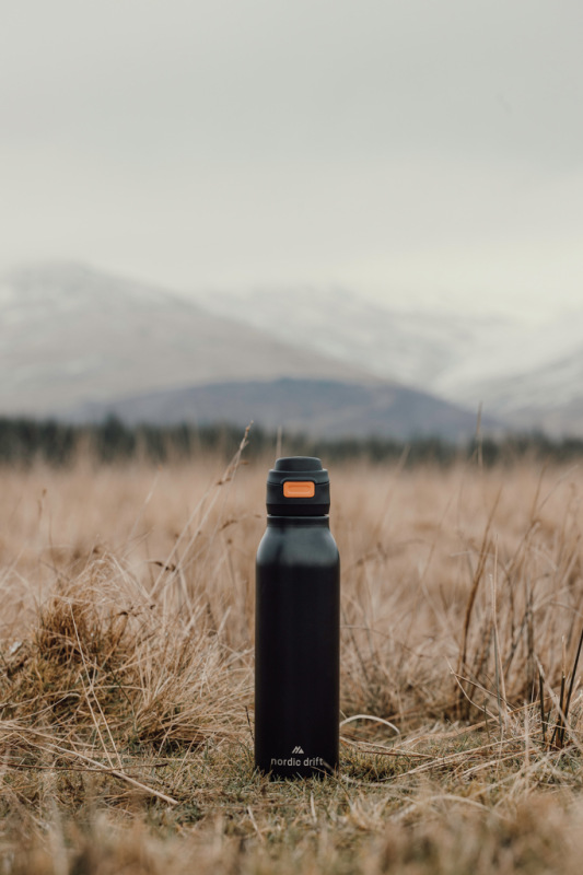Nordic Drift Trail RCS Jednostenná fľaša na vodu 750 ml čierna 10