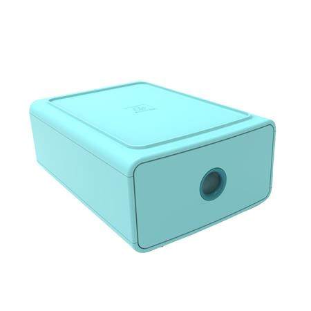 Box na dokumenty, plast, 1 zásuvka, EXACOMPTA "Skandi", ľadový modrý 1