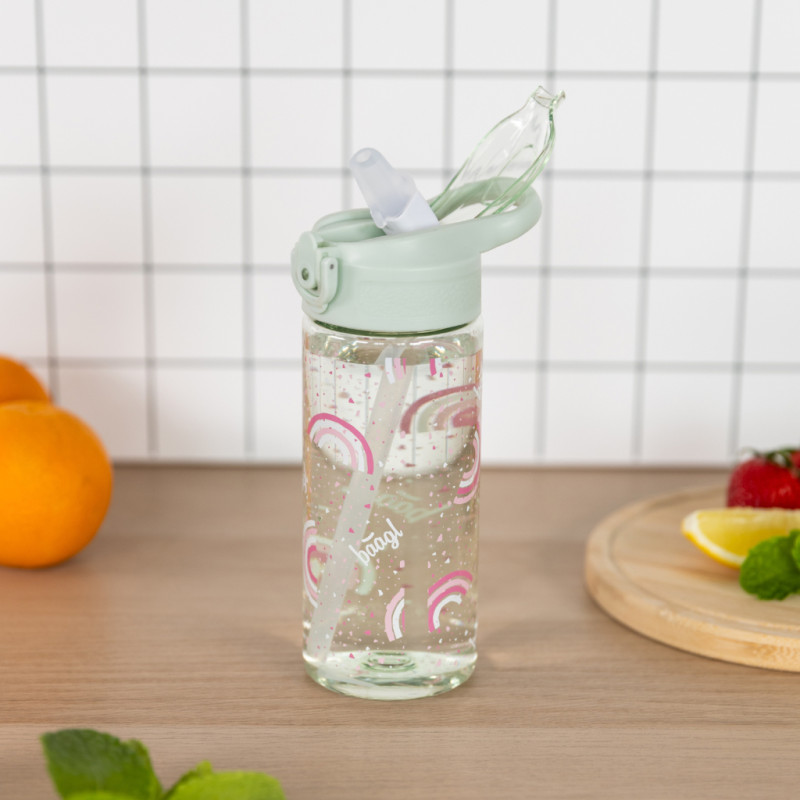 BAAGL Tritanová fľaša na nápoje so slamkou Dúha, 500 ml 5