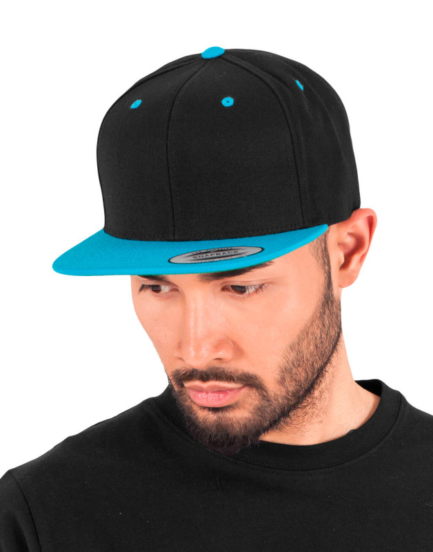 Dvojfarebná klasická šiltovka Snapback 1