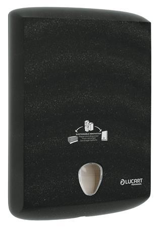 Zásobník na papierové utierky, 40x29x13 cm, LUCART "EcoNatural", čierna