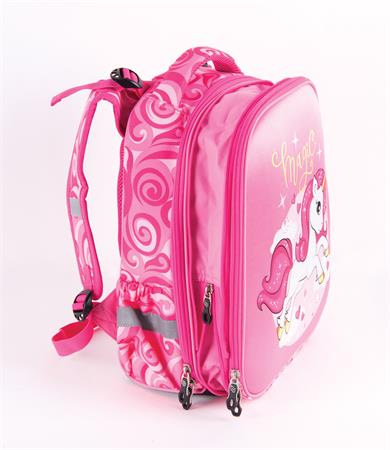 Batoh, anatomický, PULSE "Anatomic Cube Pink Magic", ružový 3