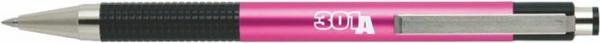 Guľôčkové pero, 0,24 mm, stláčací mechanizmus, ružové telo, ZEBRA "F301A", modrá