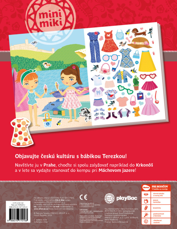 Šaty pre TEREZKU ─ Kniha samolepiek 7
