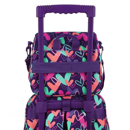 Taška na desiatu, GABOL "Kokoro", fialová, so srdiečkami 6