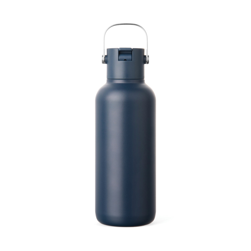 VINGA Cael RCS nerezová fľaša so slamkou 600 ml námornícka modrá 4