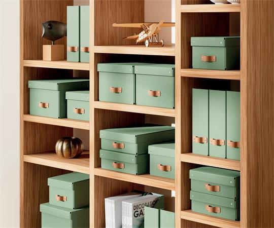 Úložný box, veľkosť M, nízky, LEITZ "Puro", zelený 5