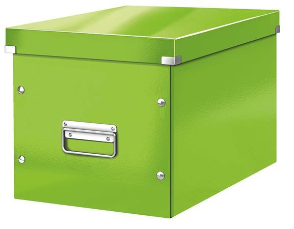 Odkladací box, veľkosť L, LEITZ "Click&Store", zelená