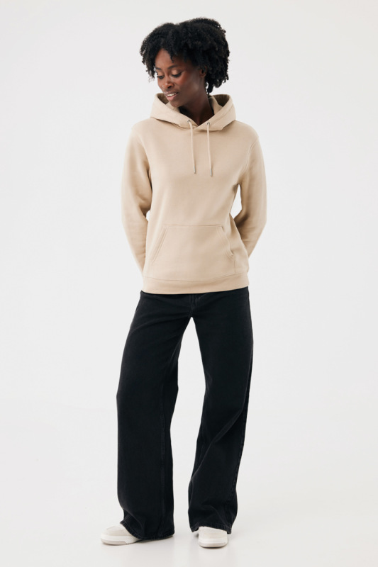 IQONIQ Joshua Unisex mikina s kapucňou z rec. bavlny desert M 11