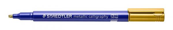 Kaligrafický popisovač, STAEDTLER "Design Journey Metallic Calligraphy", kovová zlatá