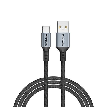 USB kábel, USB-A - USB-C, 1,2 m, VERBATIM, čierna