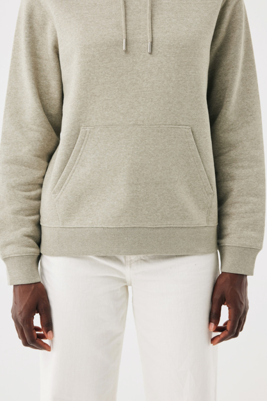 IQONIQ Joshua Unisex mikina s kapucňou z rec. bavlny light heather green M 10