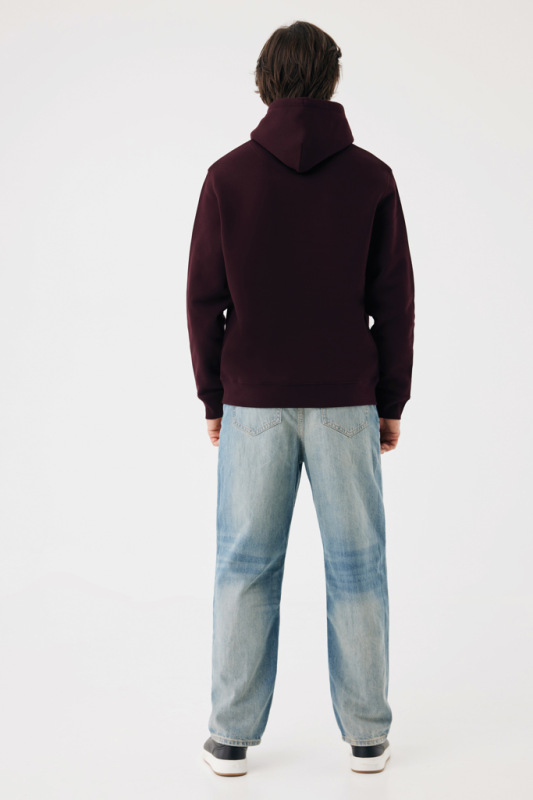 IQONIQ Joshua Unisex mikina s kapucňou z rec. bavlny merlot L 13
