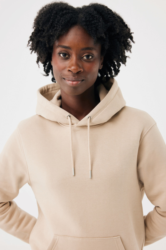 IQONIQ Joshua Unisex mikina s kapucňou z rec. bavlny desert S 15