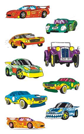 Nálepky, papier, 3 hárky, 76x120 mm, AVERY ZWECKFORM, "Z-Design No.53882", farebné autá 2
