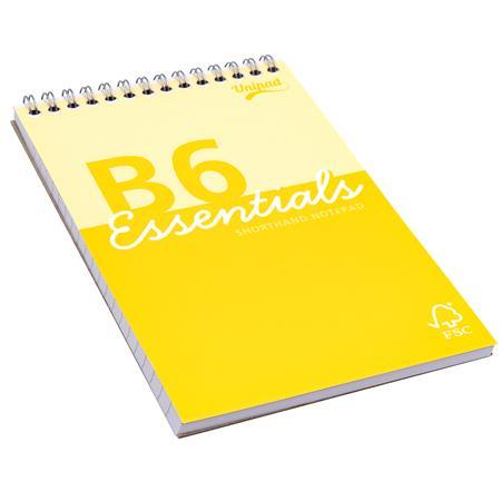 Poznámkový blok, B6, linajkový, 80 listov, PUKKA PAD "Unipad Essentials Shorthand", mix