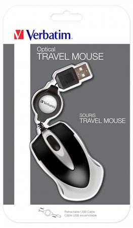 VERBATIM Optická myš "Go Mini", k notebookom, strieborná-čierna