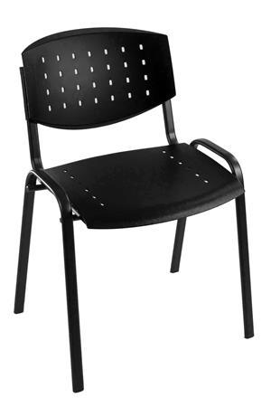 . Konferenčná stolička, plastová s dierkami, "Taurus PN Layer " čierna