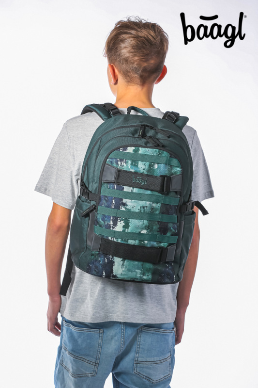 BAAGL SADA 5 Skate Forest: batoh, peračník, športová taška, ľadvinka, obal na notebook 8