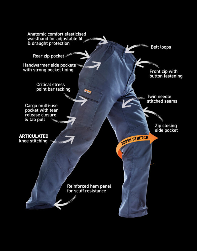 Nohavice Work Guard Stretch Long 4