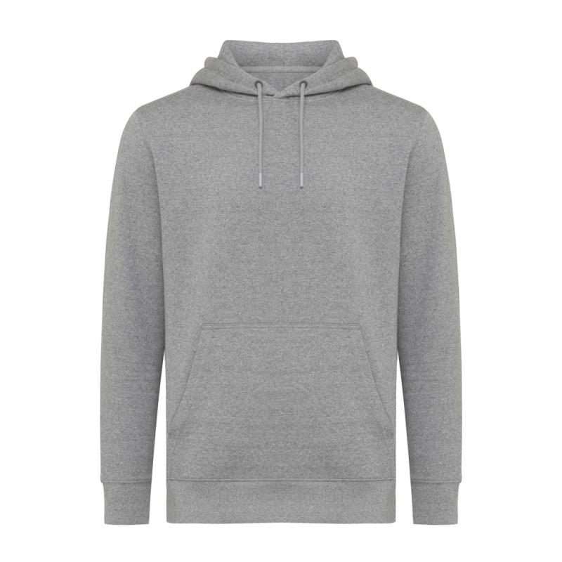 Ľahká mikina s kapucňou Iqoniq Rila z recykl. bavlny light heather anthracite XXXL 1