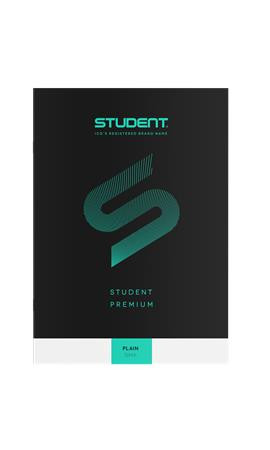 Zošit, A4, čistý, 32 listov, ICO "Student Premium", čierny 7