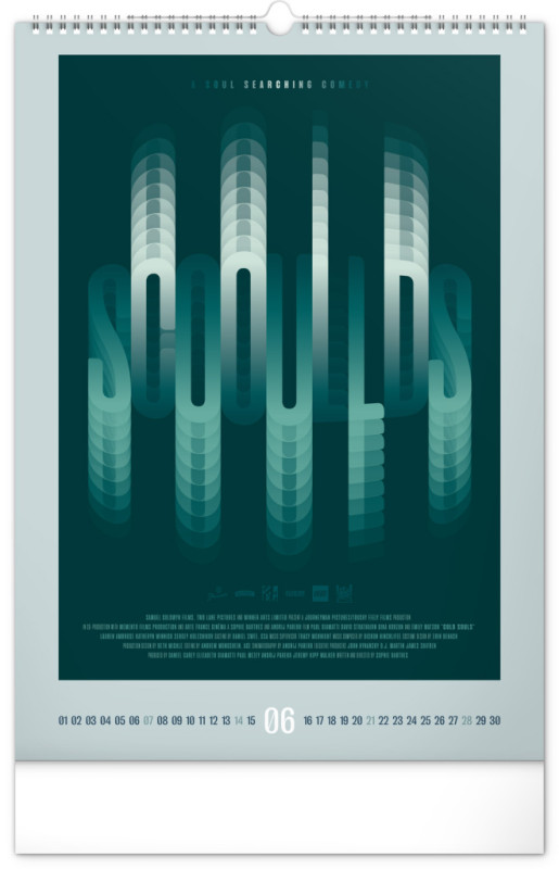 NOTIQUE Nástenný kalendár Alternative Movie Posters 2026, 33 x 46 cm 6