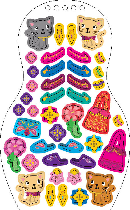 Obliekame jordánske bábiky ZEINA – Maľovanky 5