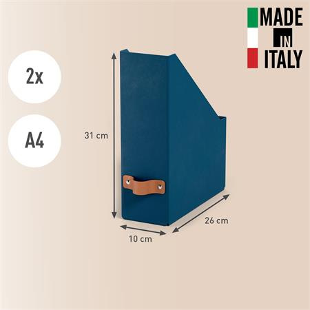 Zakladač, kartónový, 100 mm, LEITZ "Puro", modrý 2