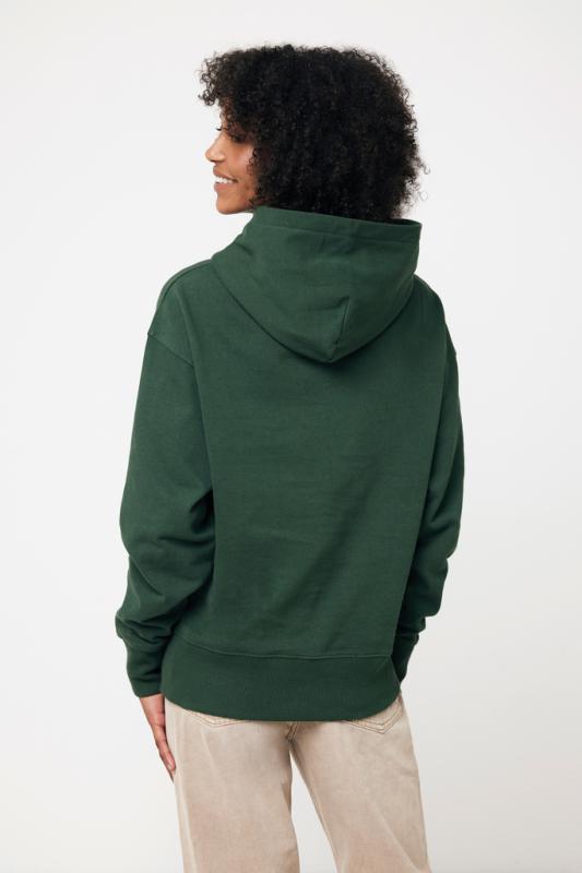 Mikina s kapucňou Iqoniq Yoho relaxed fit z recykl. bavlny forest green XXL 11